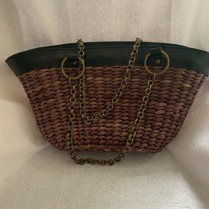 Adrienne Vittadini Woven Basket Straw